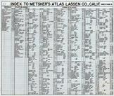 Index 1, Lassen County 1958